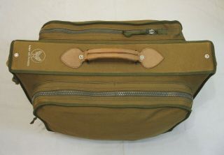 Ww2 U.  S.  Army Air Forces B - 4 Khaki Canvas Suitcase Premium