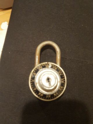 Vintage Yale & Towne Lock Padlock No Key Or Combination