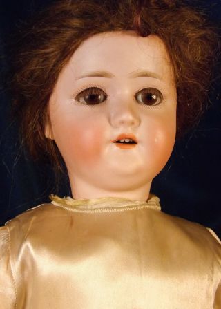 21” Antique German Schoenau Hoffmeister 1909 Bisque Head Doll Sl Eyes Provenance