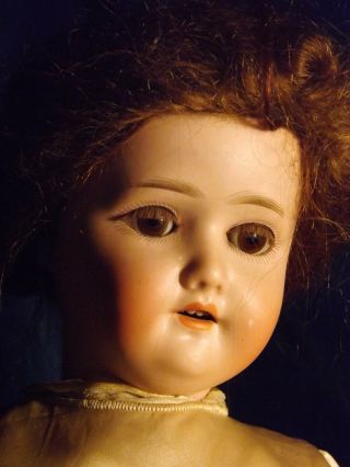 21” Antique German Schoenau Hoffmeister 1909 Bisque Head Doll Sl Eyes Provenance 3