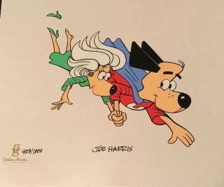 Underdog Joe Harris Signed And Numbered Cel 1997 Special Limited Edition