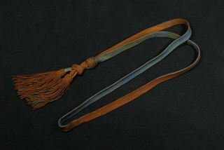 WW2 Japanese Army Company Officers Sword Tassel Cord Gunto Blue/Brown 48cm 2