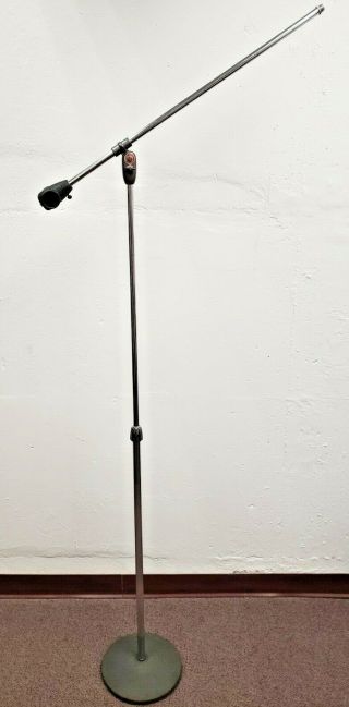 Vintage Atlas Sound 2282 Microphone Stand Bb - 1 Ms - 12c 1950s Studio Chrome 1