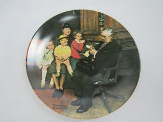 Norman Rockwell Knowles China Collector Plate Family Doctor 465a Limited Edit