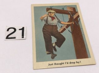 1959 Fleer The Three 3 Stooges Movie Card 47 Just Thought I 