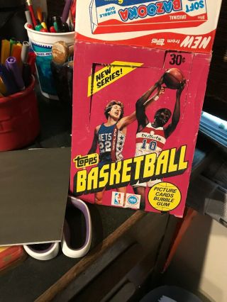1981 Topps Basketball Empty Wax Box