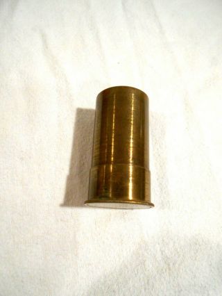 Vintage Bausch & Lomb Optical Co Brass Lens Case 2 "