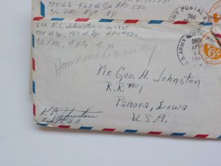18 WWII Letters Italy 463rd Bomb Group Panora Iowa Air Force Pilot WW II VTG WW2 2