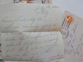 18 WWII Letters Italy 463rd Bomb Group Panora Iowa Air Force Pilot WW II VTG WW2 3
