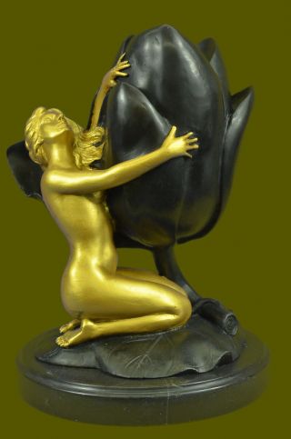 Vintage French Empire Brass Bronze Vitaleh Candle Holder Candelabra Hot Cast Art