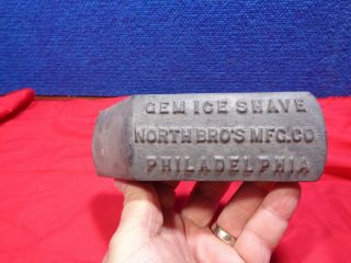 Primitive Antique Ice Shave Shaver - Snow Cone Maker 1