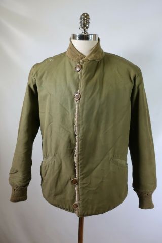C3871 Vtg Us Army M1943 Ww2 Wwii Winter Military Jacket Liner