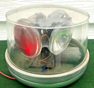 Vintage Dietz Rare 211 - Ww Hill Light Signal Rotating Beacon Warning Lamp