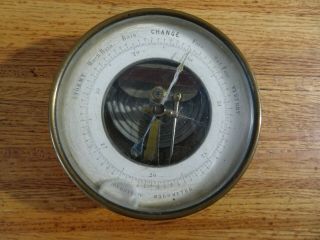 Antique Brass Holosteric Barometer Pbhn John Wanamaker
