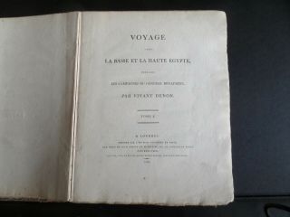 Voyage Dans La Basse Et La Haute Egypt.  Napoleon - 2 Vols.  - 1802 Ed.