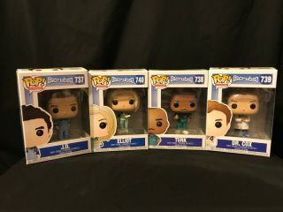 Funko Pop Scrubs Complete Set Of 4 Figurines [new] Never Opened