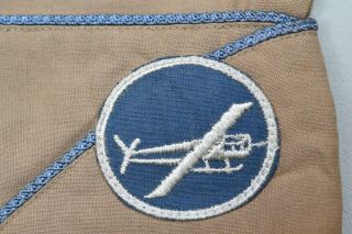 WWII U.  S.  AIRBORNE GLIDER INFANTRY OFFICER ' S KHAKI OVERSEAS CAP 3