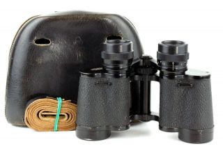 Vintage German 6 X 30 Binoculars Carl Zeiss Jena - Silvarem 6x30 1q With Case