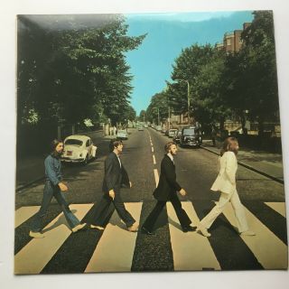 The Beatles Uk 1st Press " Abbey Road Rare Black Die Cut Inner No " Her Majesty "