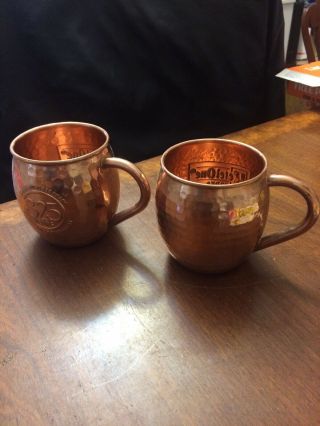 Ketel One Vodka Moscow Mule Copper Mugs Set Of 2