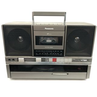 Vintage Panasonic Sg - J500 Boombox Ghetto Blaster Turn Table Cassette Am Fm Radio