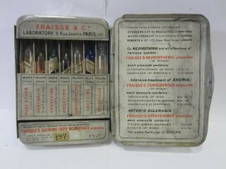 Antique Fraisse & Co.  Laboratories Emergency Medical Kit M 118