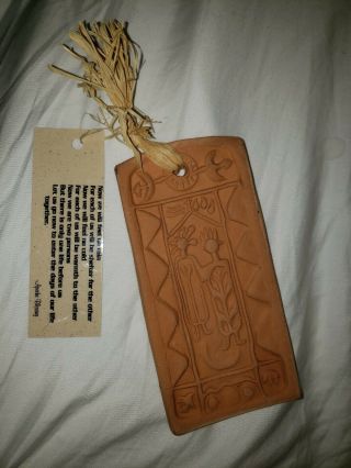 Apache Blessing Clay Plaque Hanging