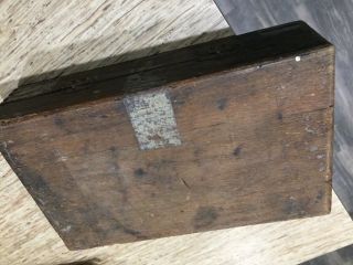 Vtg Antique Auger Bits Wood Brace Bit Hand Drill In Wood Box
