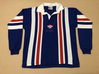 Sekem Western Bulldogs Jumper Sweater Mens Size Small Knit Vintage Afl Team