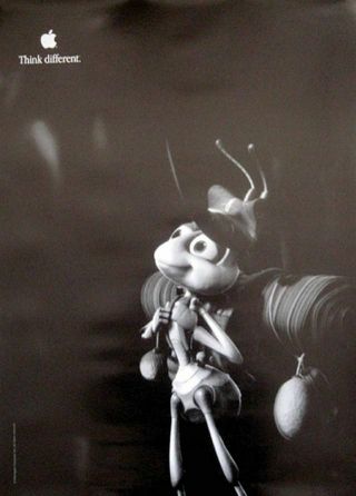 Apple Pixar Flik The Ant Think Different Poster 24 " X36 " Extremely Rare