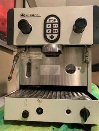 Vintage Faema Espresso Machine - Model Compact A C84/1 - Black/white