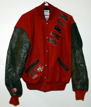 Vintage San Francisco 49ers Delong Lettermen Varsity Jacket Size L