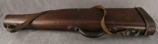Vintage Fitted Hard Leather Leg O Mutton Oven Under Shot Gun Carry Case 628 30 "