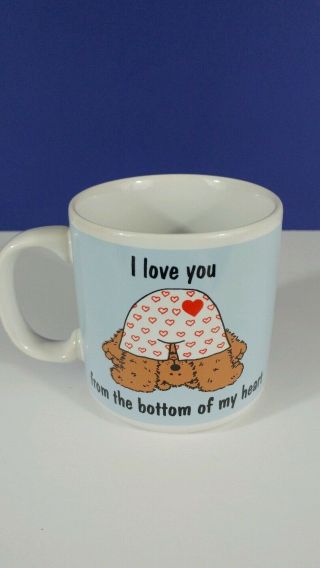 I Love You From The Bottom Of My Heart By Russ Teddy Bear Coffee/tea Mug Cup