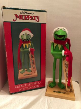 Jim Henson’s Muppets Kermit The Frog Nutcracker Vintage Kurt Adler