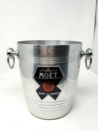 Moet & Chandon Argit Made In France Aluminum Ice Bucket Champagne Bottle
