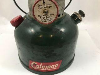 Vintage Coleman 200a Red & Green Christmas Lantern Dated 9/51 November 1951 3
