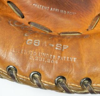 Vintage Olympian Mickey Mantle Baseball Glove Pro Master 1950s RHT Denkert G84 2