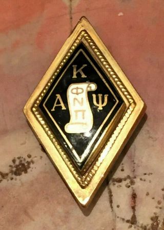 Large Kappa Alpha Psi Fraternity Pin 10K Gold 5.  5 g Vintage 25mm Priced to Sell 3