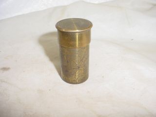 Vintage E Leitz Wetzlar No.  3 Brass Microscope Lens Container