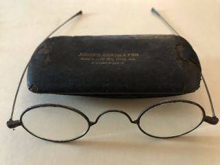 Joseph Zentmayer Philadelphia Antique Eye Glasses Spectacles Prescription 1860s