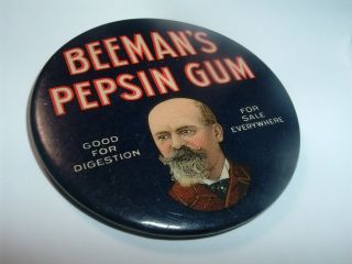 Antique Advertising Authentic Pocket Mirror Beeman 