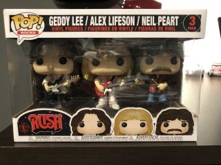 Rush 3 Pack Funko Pop Rocks With Protector