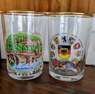 Rare Complete Set Of Vintage German Shot Glasses 2