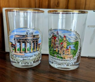 Rare Complete Set Of Vintage German Shot Glasses 3