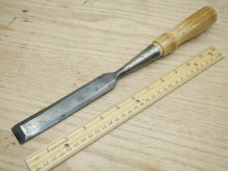 Old Wood Carpenter Tools Vintage Pexto 1 " Bevel Edge Socket Chisel