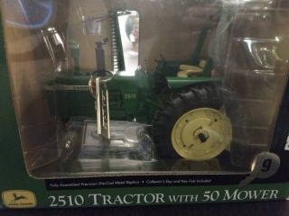 Ertl 1/16 John Deere 2510 Precision Key Series 9 Tractor With 50 Mower Nib