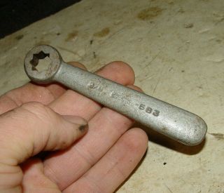 Estate Old Vintage Armstrong No 583 3/8 " Lathe Post Wrench Tool