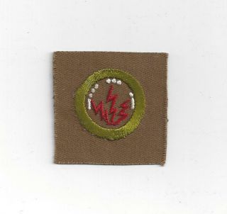 1923 - 1933 Type A Radio Square Merit Badge Boy Scouts Bsa Vintage