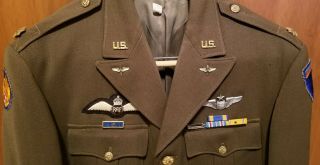 Vintage World War II U.  S.  Army Air Corp/RAF Officers Dress Jacket 8th UK Major 2